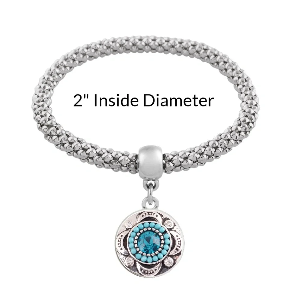 Snap Charm Stretch Bracelet with One Snap Included - Picture 2 of 2